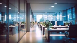 interior shot of office building